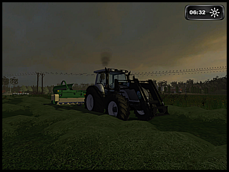 Valtra T160 And Krone.
